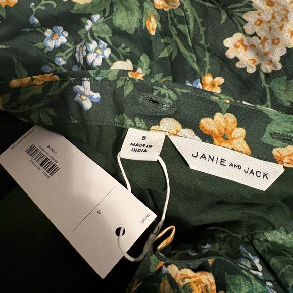 Janie and Jack Green formal Floral Dress new with tags size 8 - Picture 2 of 4